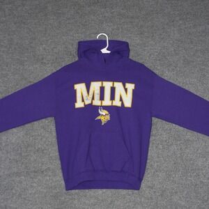 Minnesota Vikings NFL Team Apparel Hoodie Womens M Purple‎ Sweatshirt Fan Gear
